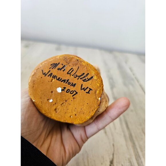 Wollet pumpkin ghost statue figurine shabby chic unique Halloween decor - Picture 7 of 7